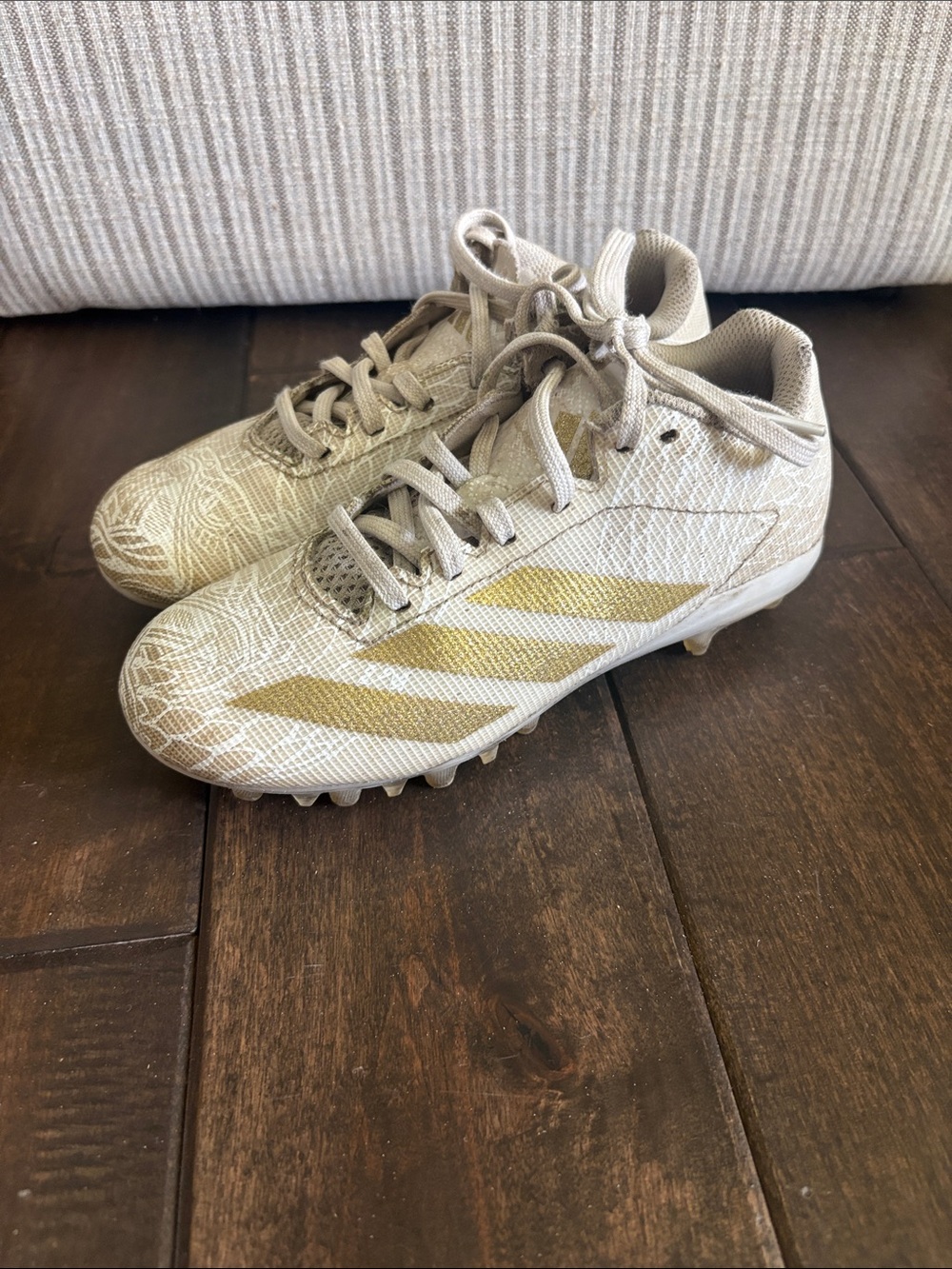 ADIDAS Gold Football Cleats